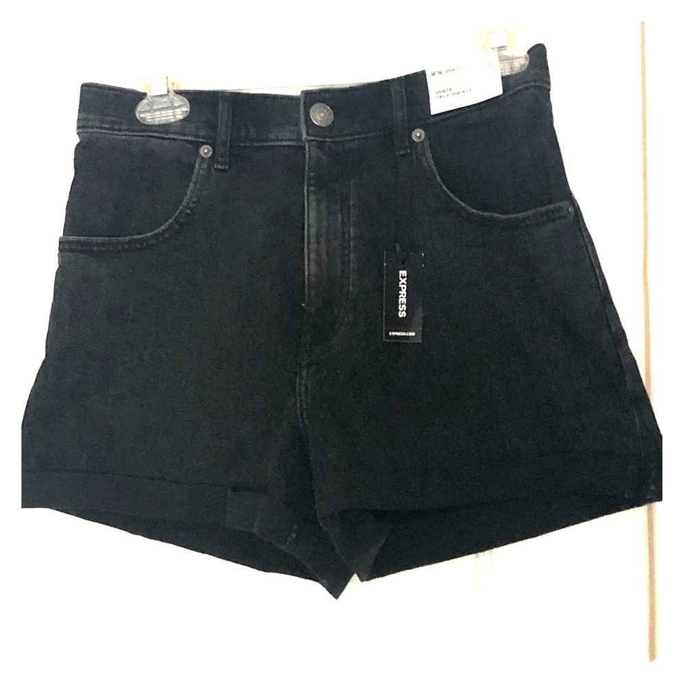 NWT Express black mom shorts